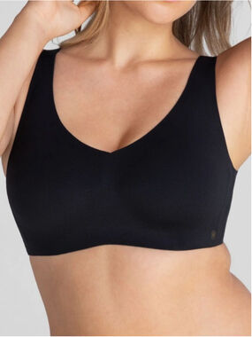 HONEYLOVE Softform Pull-on Black Wireless Bra XL Comfy
